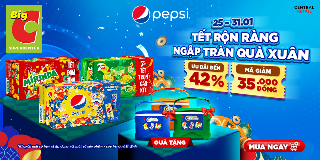 MANG TẾT VỀ NHÀ, MANG PEPSI LÊN BÀN TIỆC TẤT NIÊN