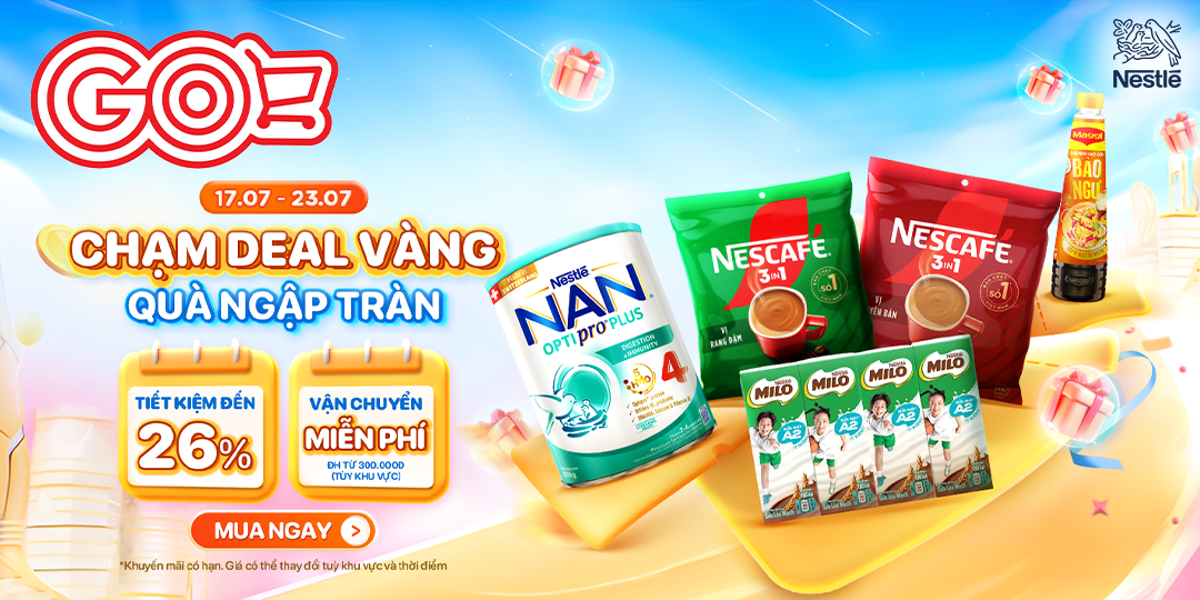 GO! APP x NESTLÉ: QUÀ NGẬP TRÀN - GIÁ RẺ HẾT CỠ