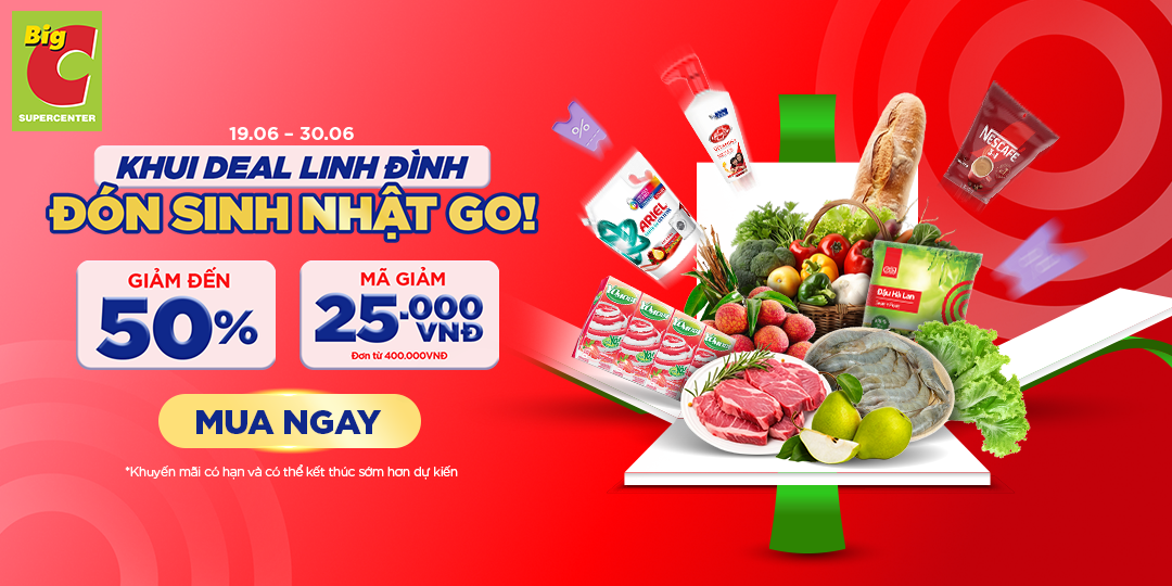 THÁNG SINH NHẬT RỘN RÀNG - VÔ VÀN DEAL SẴN SÀNG TRÊN GO! APP