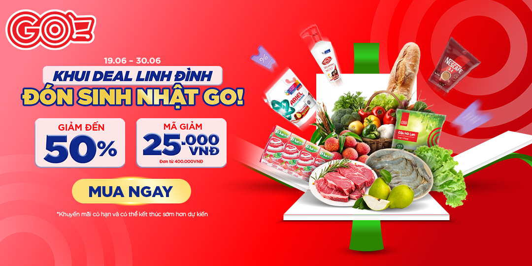 THÁNG SINH NHẬT RỘN RÀNG - VÔ VÀN DEAL SẴN SÀNG TRÊN GO! APP