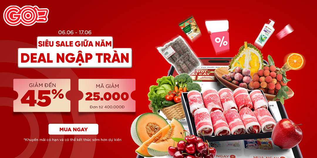 SIÊU SALE 6.6 TẠI GO! APP: SIÊU RẺ - SIÊU QUÀ