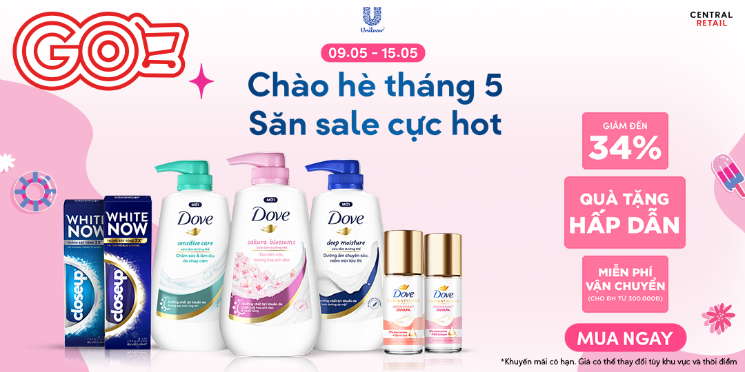 TỎA NẮNG CÙNG LÀN DA XINH VÀ NỤ CƯỜI TRẮNG SÁNG VỚI UNILEVER! 