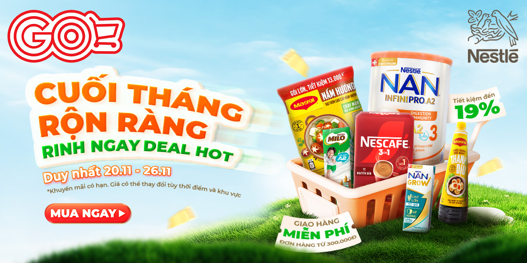 MỞ GO! APP RINH NGAY DEAL HOT NESTLÉ