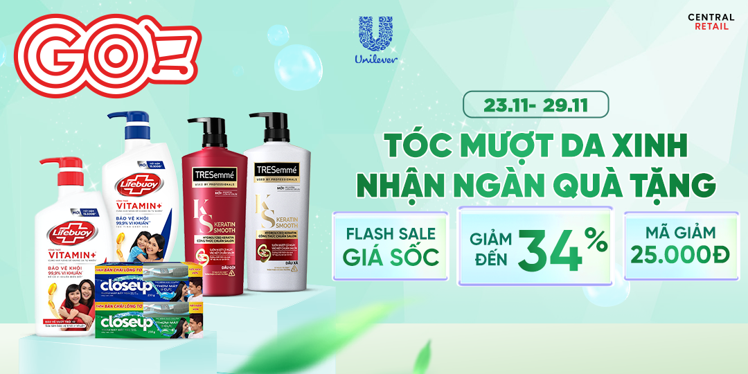 DA SẠCH, TÓC MƯỢT, RĂNG SÁNG RẠNG NGỜI CÙNG DEAL HỜI NHÀ UNILEVER