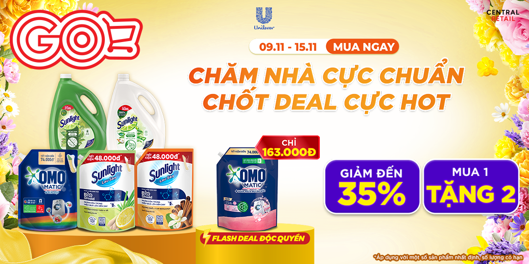 UNILEVER x GO! & Big C CÓ DEAL TO, CHĂM NHÀ CHẲNG CÒN ÂU LO 