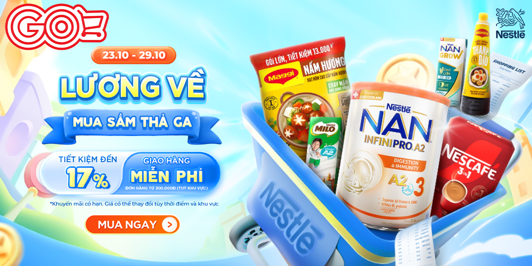 NESTLÉ SALE MÊ - LƯƠNG VỀ MUA SẮM PHỦ PHÊ