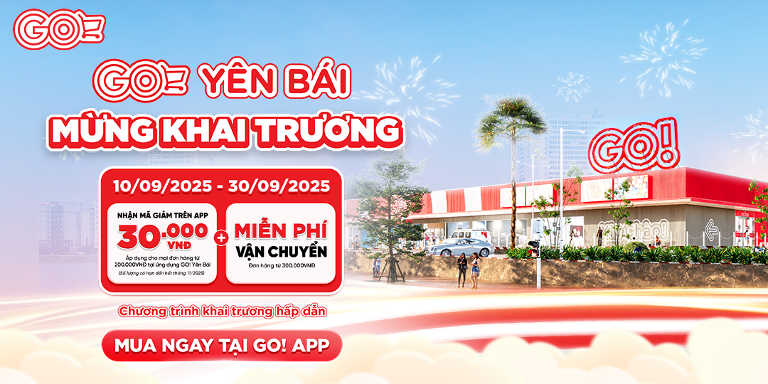 MỪNG KHAI TRƯƠNG GO! YÊN BÁI - GO! APP TUNG ƯU ĐÃI ĐẾN 50%