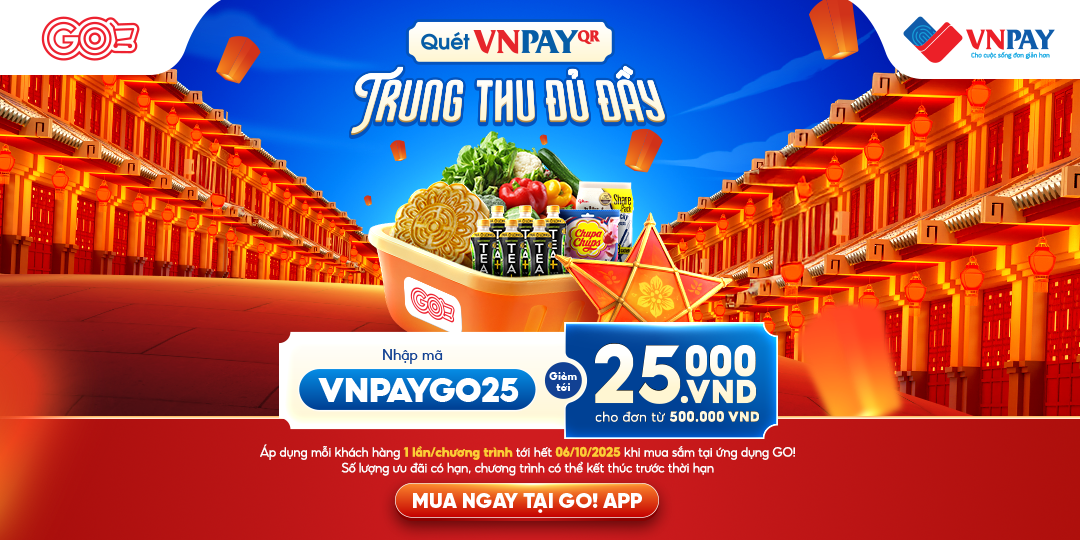 THANH TOÁN VNPAY-QR - RINH VOUCHER TRUNG THU THẢ GA TẠI GO! APP