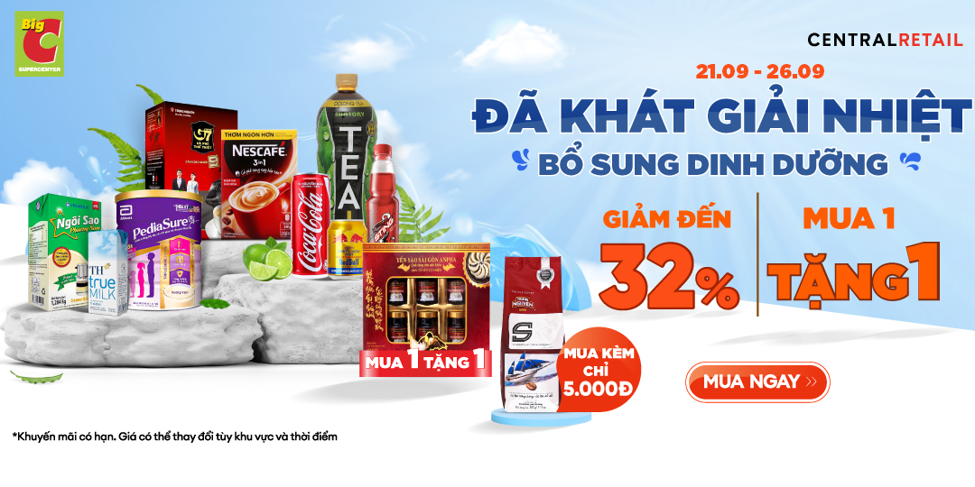 GIẢI KHÁT CỰC ĐÃ CÙNG DEAL GIẢM CỰC MÁT TỚI 32%