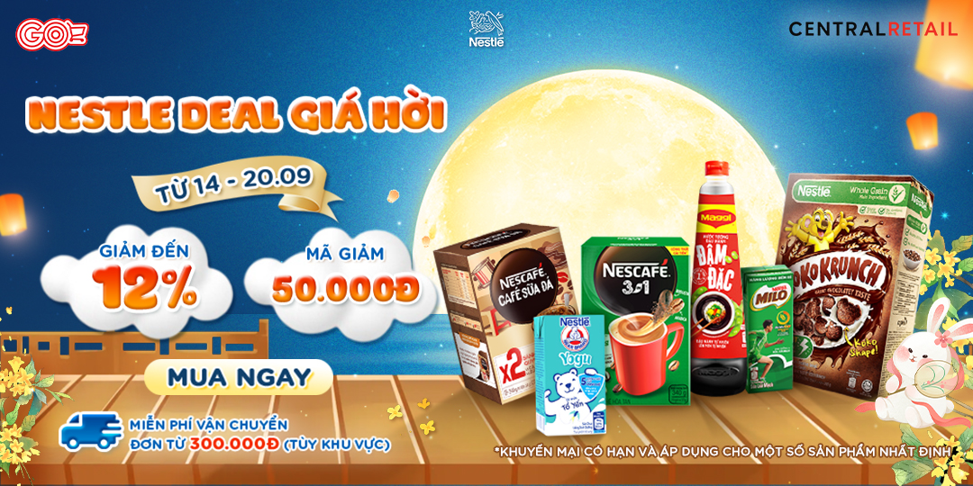 TIẾT KIỆM HƠN KHI HƯỞNG TRỌN ƯU ĐÃI LÊN ĐẾN 50.000Đ CÙNG NESTLE