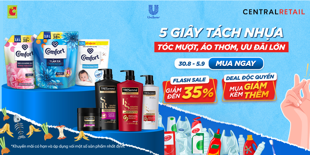 THĂNG HOA VẺ ĐẸP, GIẢM ĐẾN 33% CÙNG UNILEVER